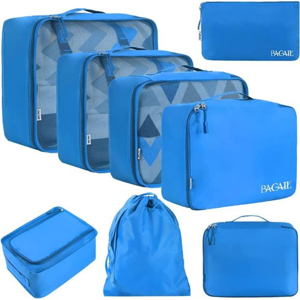 8 Pcs Set Packing Cubes Luggage Packing Organizers for Travel Accessories